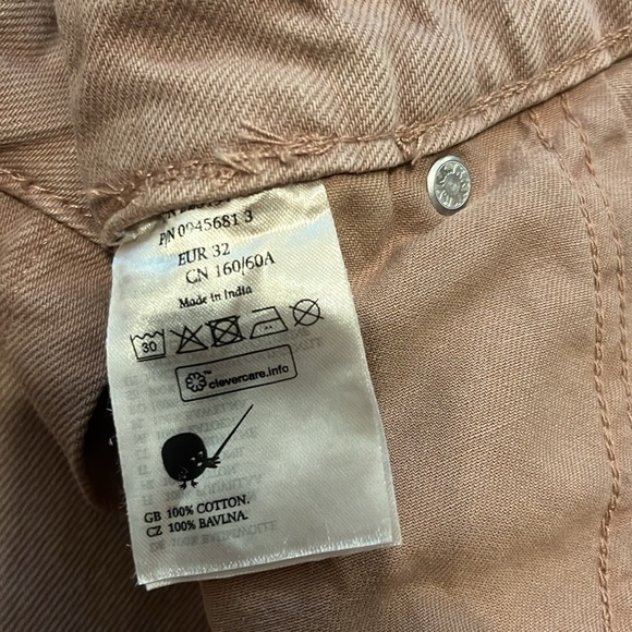 ASOS Asymmetrical Tan Denim Mini Skirt - Picture 13 of 16